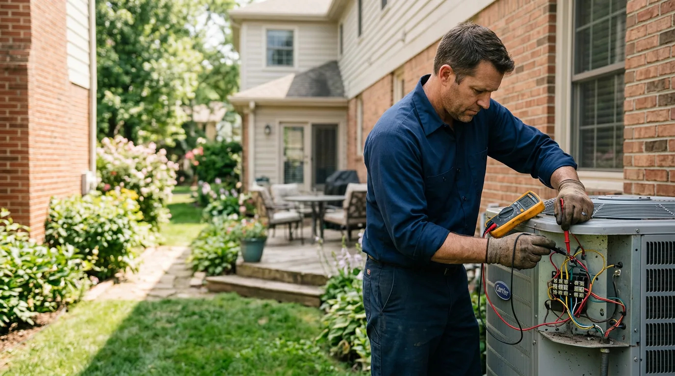 HVAC technician working near Clements, MN